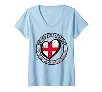 Mujer World's Best Aunt Ever Inglés Tía Y Sobrino Merch Camiseta Cuello V