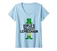 Mujer World'S Tallest Leprechaun | St Patricks Day Camiseta Cuello V