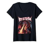 Mujer Would You Still Love Me If I Was A Wyrm Memes De Internet - Camiseta Cuello V