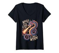 Mujer Would You Still Love Me If I Was A Wyrm Memes De Internet - Camiseta Cuello V