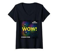 Mujer Wow! Señal de hidrógeno 1420 MHz 3iAtlas Camiseta Cuello V