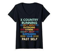 Mujer X-Country Running está superando a tu cotización Positiva pasada Camiseta Cuello V
