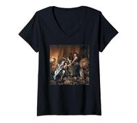 Mujer Xena Guerrera Princesa Lucy Lawless & Kevin Smith Camiseta Cuello V