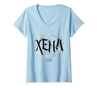 Mujer Xena: Warrior Princess Chakram Logo Camiseta Cuello V