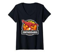 Mujer Xenotarsosaurus Dinosaur Prehistoric Dinosaurs Lover Camiseta Cuello V