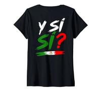 Mujer ¿Y si sí? México 2026 Fútbol Mexicano Soccer Mexican Team Camiseta Cuello V