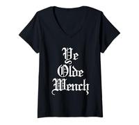 Mujer Ye Olde Wench - Funny Women Renacentista Festival Medieval Camiseta Cuello V