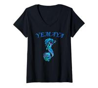 Mujer Yemaya Orishas Goddess Ifa Yoruba Religion Water Deity Camiseta Cuello V