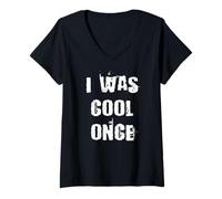 Mujer Yo era genial una vez Camiseta Cuello V