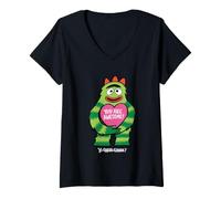 Mujer Yo Gabba Gabba! Brobee You Are Awesome Heart Valentine's Day Camiseta Cuello V