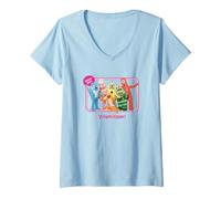 Mujer Yo Gabba Gabba! Characters Group Hug Camiseta Cuello V
