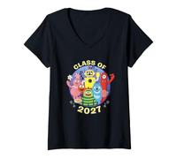 Mujer Yo Gabba Gabba! Graduation Class of 2027 Friends Circle Camiseta Cuello V
