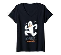 Mujer Yo Gabba Gabba! Halloween Gooble Crying Ghost Camiseta Cuello V