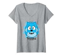 Mujer Yo Gabba Gabba! Toodee Halloween Costume Camiseta Cuello V