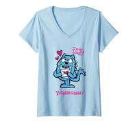 Mujer Yo Gabba Gabba! Toodee I Love Valentine's Day Camiseta Cuello V
