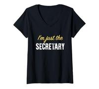 Mujer Yo Solo Soy el Secretario - Gracioso Camiseta Cuello V