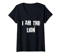 Mujer Yo Soy El León Camiseta Cuello V