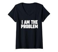 Mujer YO Soy EL Problema Camiseta Cuello V