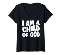Mujer Yo Soy Hijo de Dios Camiseta Cuello V