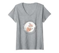 Mujer Yo Soy la Vid Tú Eres Las Ramas Permanecen En Mí Juan 15:4-5. Camiseta Cuello V