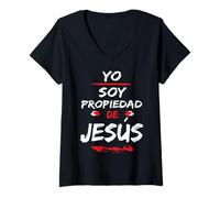 Mujer Yo Soy Propiedad de Jesús Camiseta Cuello V