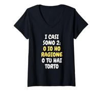 Mujer Yo Tengo razón, estás Equivocado | Irónicas y Divertidas Camiseta Cuello V