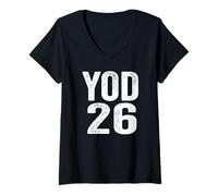 Mujer YOD 26 Año de la Democracia 26 Camiseta Cuello V