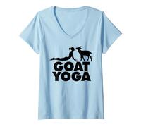 Mujer Yoga Cobra Yoga Pose Goat Yoga Camiseta Cuello V