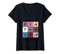 Mujer Yoga de la risa es solo reír sin razón Camiseta Cuello V