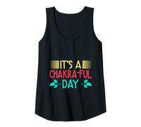 Mujer Yoga It´s A Chakra-ful Day Yoga Divertido Camiseta sin Mangas