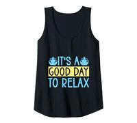 Mujer Yoga It´s A Good Day To Relax Yoga Divertido Camiseta sin Mangas