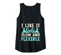 Mujer Yoga Like It Slow & Flexible Yoga Divertido Camiseta sin Mangas
