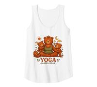 Mujer Yoga Mama Bear - Regalo Divertido para mamás Mindfulness Wellness Camiseta sin Mangas