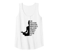 Mujer Yoga Meditando Práctica mística Compasión curación Camiseta sin Mangas