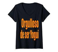 Mujer Yoga Orgulloso de Ser Yogui Camiseta Cuello V