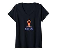 Mujer Yoga Papá Camiseta Cuello V