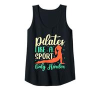 Mujer Yoga Pilates Like A Sport Yoga Divertido Camiseta sin Mangas