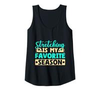 Mujer Yoga Stretching Is My Favorite Season Yoga Divertido Camiseta sin Mangas