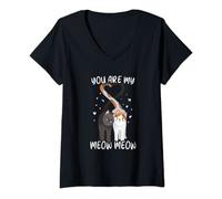 Mujer You Are My Meow Meow Cat Loving Camiseta Cuello V
