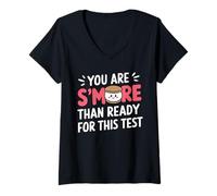 Mujer You Are S'More Than Ready For This Test Motivación Examen Camiseta Cuello V