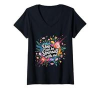 Mujer You Can Be Yourself with Me Safe Comfort Support - Camiseta Cuello V
