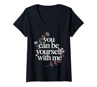Mujer You Can Be Yourself with Me Safe Comfort Support - Camiseta Cuello V
