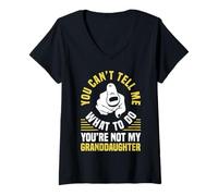 Mujer You Can’t Tell Me What To Do Funny Grandma Quote Camiseta Cuello V