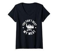 Mujer You Can't Beat My Meat - Divertido ahumador para Barbacoa Camiseta Cuello V