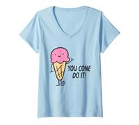 Mujer You Cone Do It Ice Cream Camiseta Cuello V
