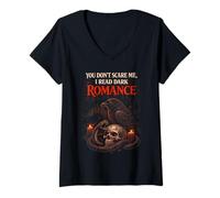 Mujer You Dont Scre Me I Read Dark Romance Romance Oscuro Booktok Camiseta Cuello V