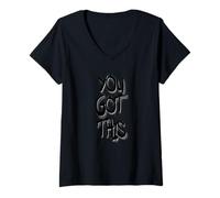 Mujer You Got This Graffiti Motivational Street Art Design Camiseta Cuello V