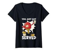Mujer You Just Got Served | Funny Table Tennis Camiseta Cuello V