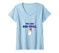 Mujer You Look Boo-tiful Halloween Illustration Graphic Designs Camiseta Cuello V