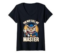 Mujer You May Call Me Master Graduate Humor Funny Graduation Camiseta Cuello V